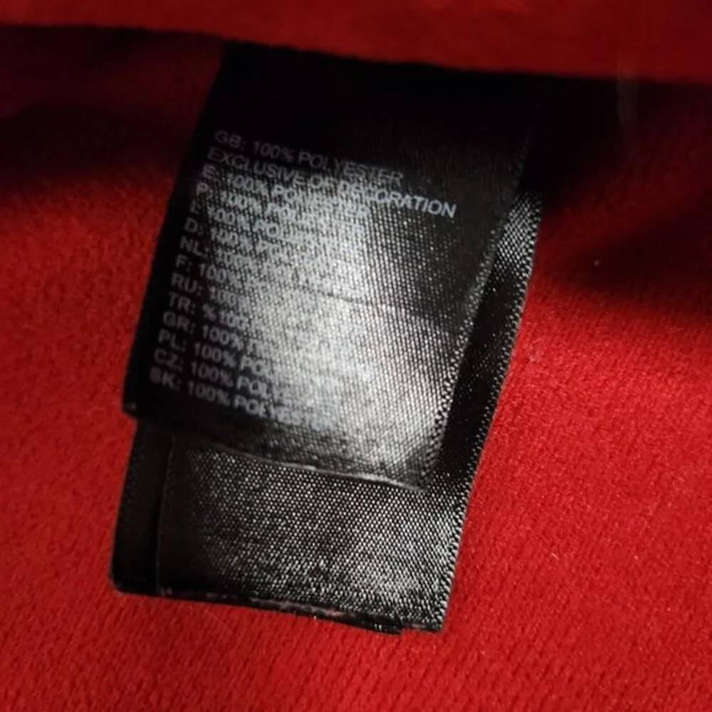 The North Face Sweatshirt Men L Red Quarter Zip Long Sleeve Pullover Activewear‎